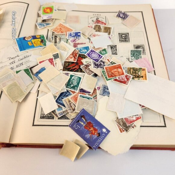 Vintage 1950 Modern Postage Stamp Album By Scott Publications With Mixed Stamps - Picture 7 of 13
